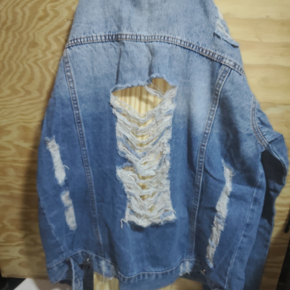 Distressed Denim Jacket